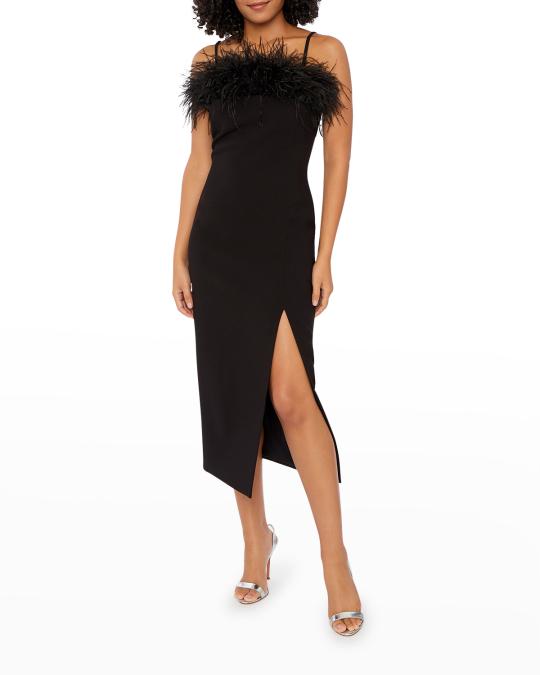 feather trim bodycon dress Amazon.com: Owl's-Yard Women Long Sleeve Feather Trim Bodycon Dress Sexy  Crew Neck Feather Patchwork Velvet Mini Dress Cocktail Party (A-01, S) :  Clothing, Shoes & Jewelry