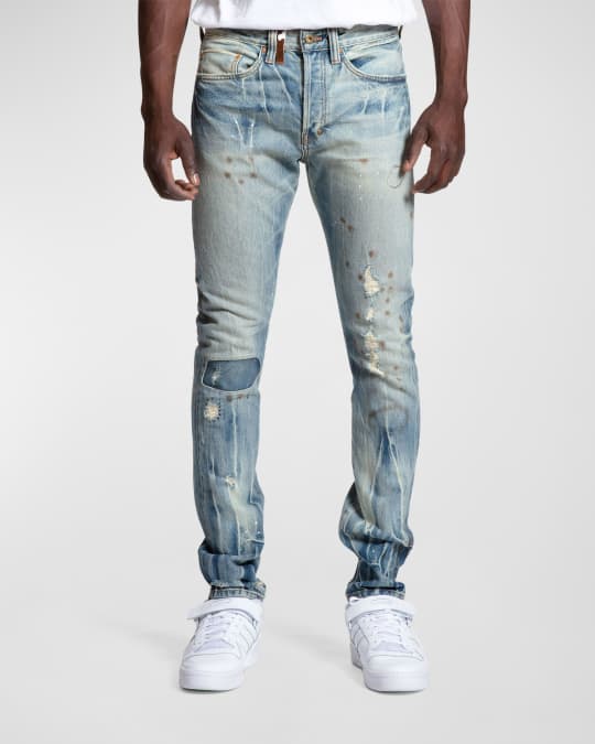 PRPS Men's Faded Distressed Jeans