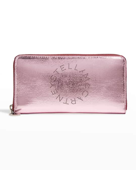 Stella McCartney Metallic Eco Alter Zip Wallet | Neiman Marcus