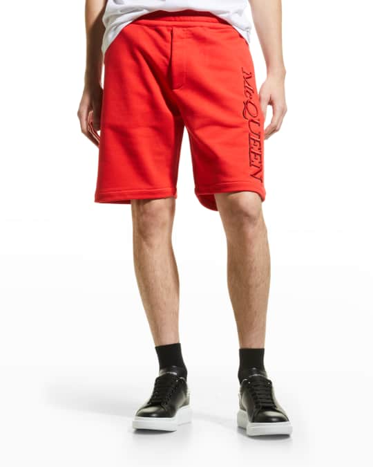 Alexander McQueen Men's 3D Logo Sweat Shorts | Neiman Marcus