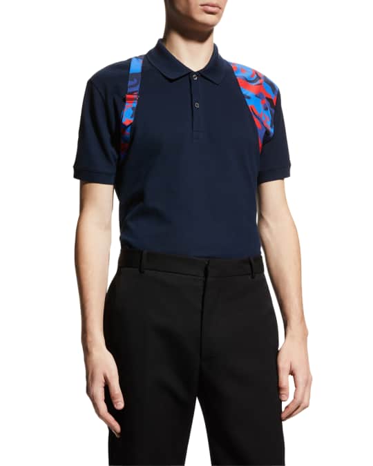 Navy Alexander Mcqueen Harness Shirt Alexander McQueen Navy Blue