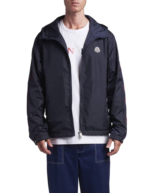 Moncler Men's Hattab Hooded Nylon Jacket | Neiman Marcus