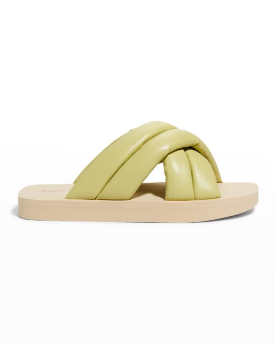 Proenza Schouler Float Puffy Crisscross Sandals | Neiman Marcus