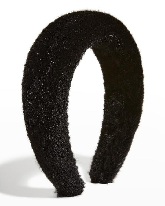 Surell Accessories Padded Faux Fur Headband | Neiman Marcus display picture 1