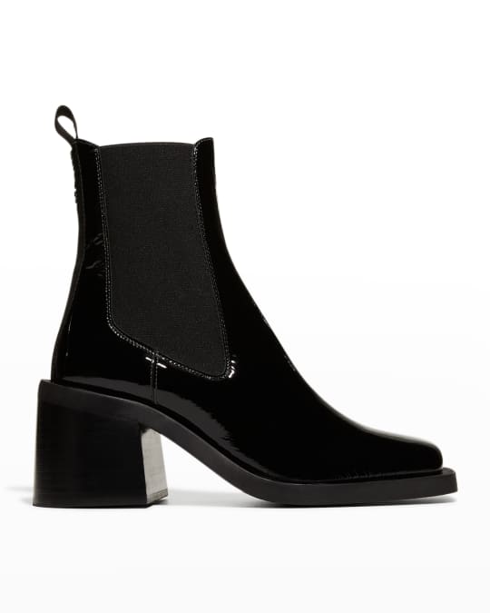 classics patent chunky chelsea boot