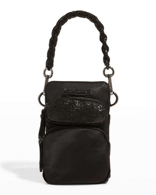 MZ WALLACE Bowery Micro Patent SnakePrint Crossbody Bag Neiman Marcus