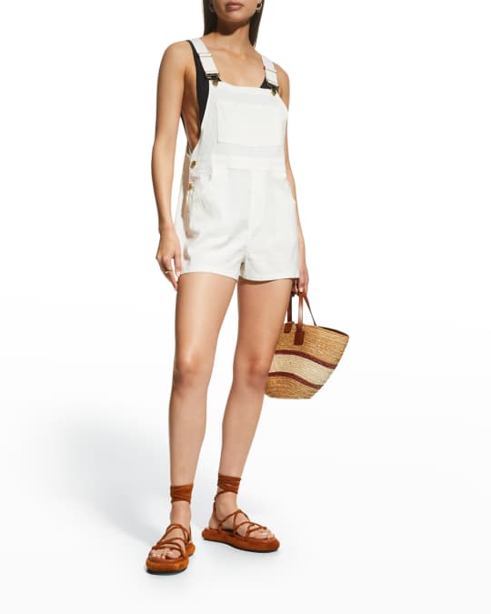 Weworewhat linen short overalls store