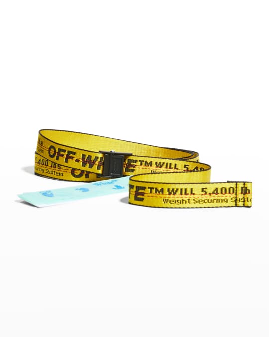 Off White Men s Classic Mini Industrial Webbing Belt 25mm