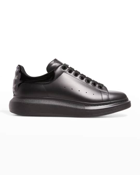 Alexander McQueen Men s Oversized Larry Patent Leather Low Top Sneakers