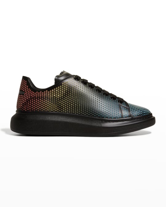 Alexander McQueen Men s Oversized Larry Rainbow Perforated