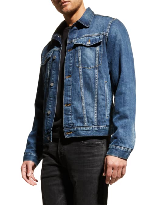 7 for all mankind Men s Washed Denim Trucker Jacket Neiman Marcus