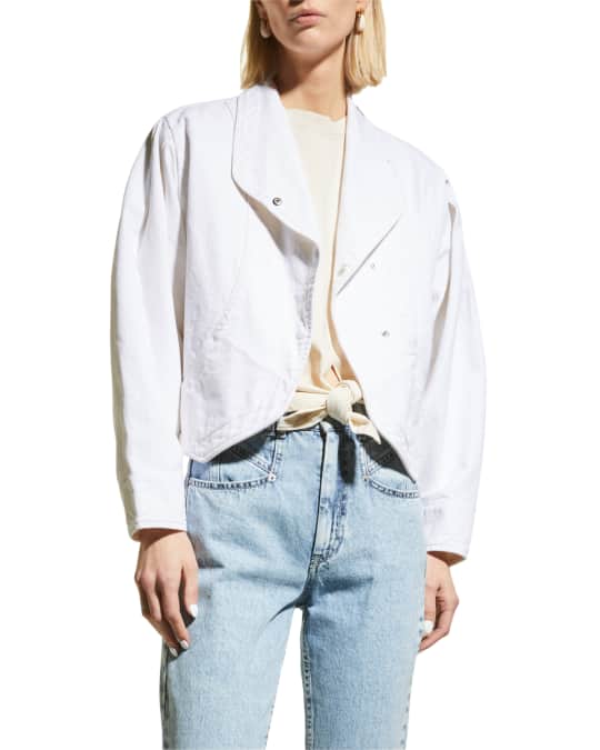 Isabel Marant Pauline Crop Denim Jacket Neiman Marcus