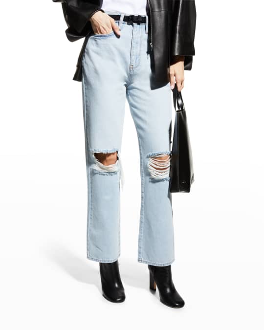High-Rise Straight-Leg Jeans
