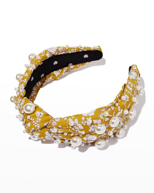 Lele Sadoughi x Liberty of London Pearly Printed Headband 