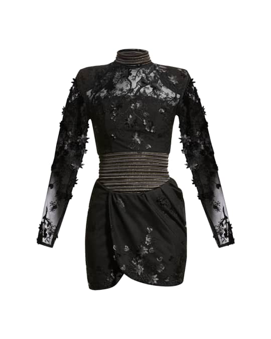 ZHIVAGO Mulwala Embellished Mini Dress | Neiman Marcus