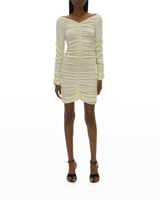 helmut lang ruched dress Helmut Lang Ruched Mini Dress