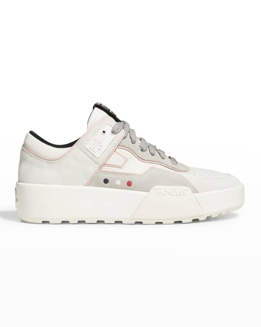 Moncler Promyx Space Mixed Leather Sneakers Neiman Marcus