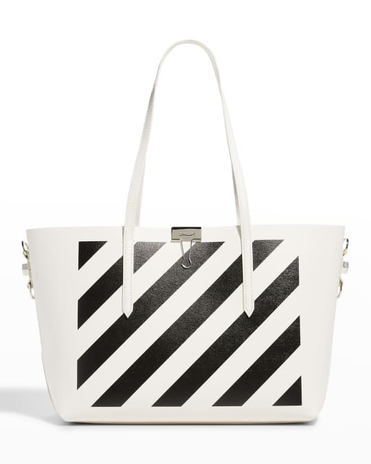 ONLY Red Off White Stripes Tote bag