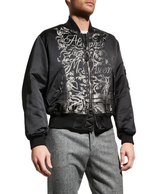 Men s Blake Illustration Jacquard Bomber Jacket