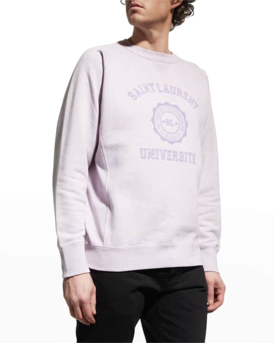 Men s University Print Oversized Sweatshirt