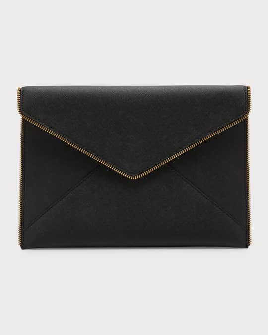 Rebecca Minkoff Leo Envelope Flap Clutch Bag w/ Chain Strap