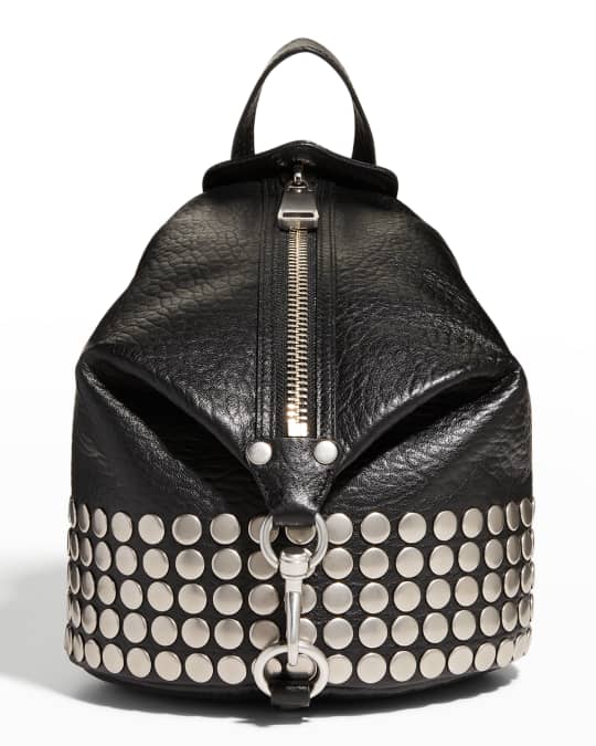 Julian Medium Studded Zip Leather Backpack