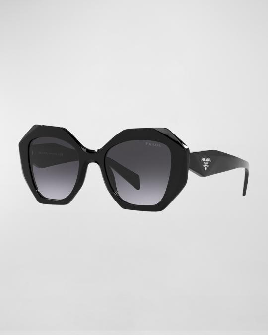 Prada Geo Acetate Butterfly Sunglasses | Neiman Marcus display picture 2