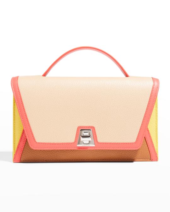Akris Anouk City Colorblock Leather Crossbody Bag | Neiman Marcus