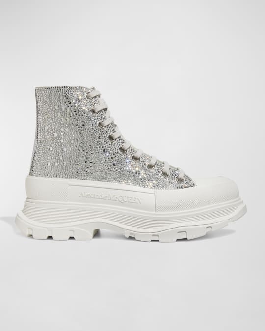 Alexander McQueen Tread Galaxy Crystal Sneaker Boots