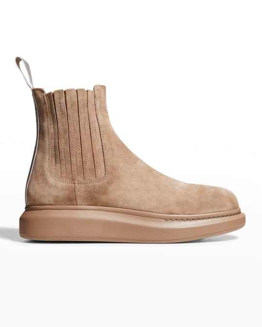 Men s Suede Leather Chelsea Boots