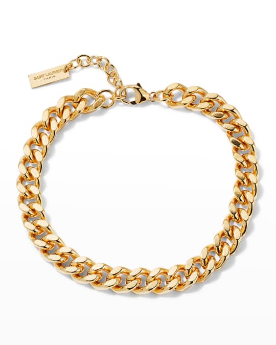 Saint Laurent Medium Curb Chain Bracelet | Neiman Marcus