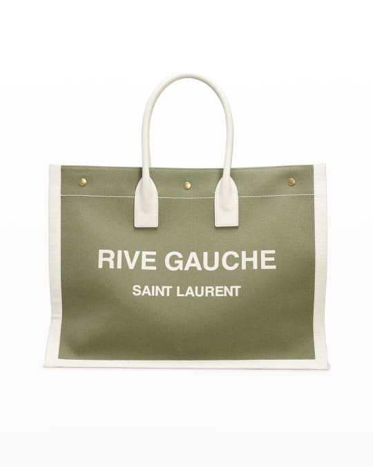 SAINT LAURENT RIVE GAUCHE handbagsトートバッグ YSL Rive Gauche Tote Bag Raffia/Leather Noir, Black | Costco