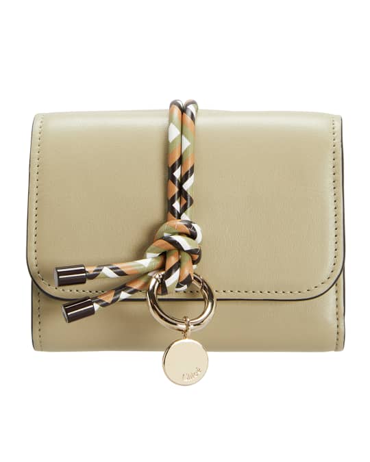Chloe Alphabet Small Trifold Wallet | Neiman Marcus