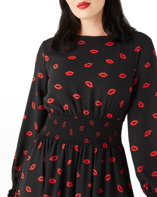 kate spade new york kiss waverly midi dress Neiman Marcus