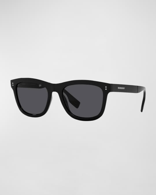 Burberry Men s Square Foldable Frame Polarized Sunglasses Neiman Marcus