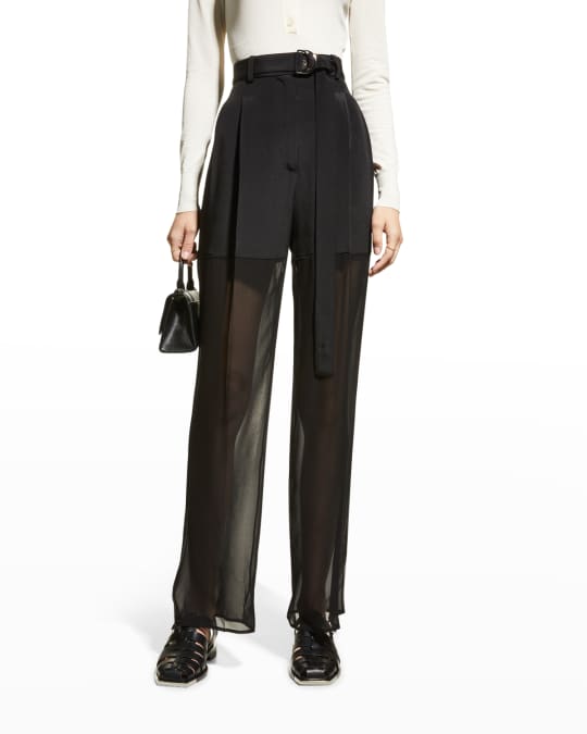 パンツ Peter Do RIB COMBO TAILORED PANT 40 Combo Tailored Pant in Black – SVRN