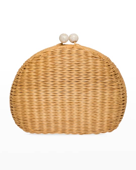 Rafe Mikaela Straw Clutch Bag Neiman Marcus