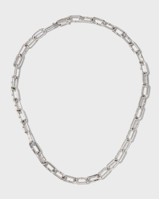 Bottega Veneta Sterling Silver Chain Necklace | Neiman Marcus