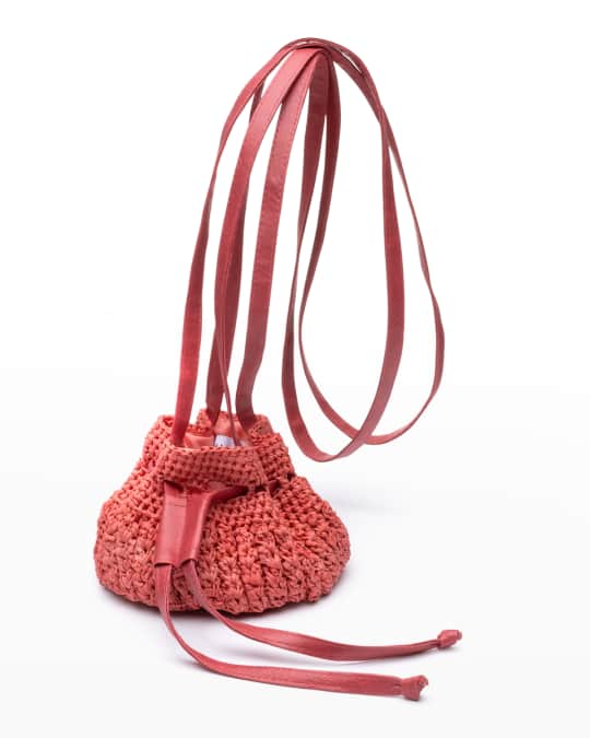 Crochet Crossbody Bucket Bag