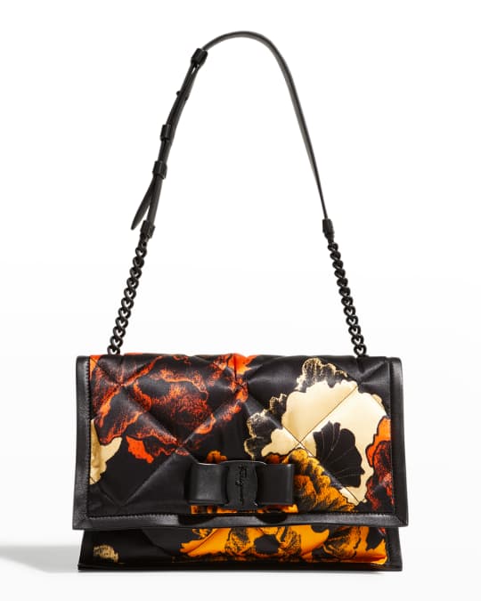 Viva Poppy Flower Print Shoulder Bag