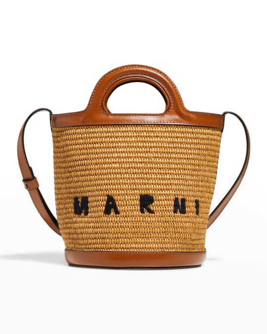 Marni Mini Logo Basket Bucket Tote Bag | Neiman Marcus