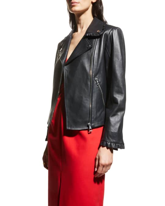 Neiman marcus red leather jacket new arrivals