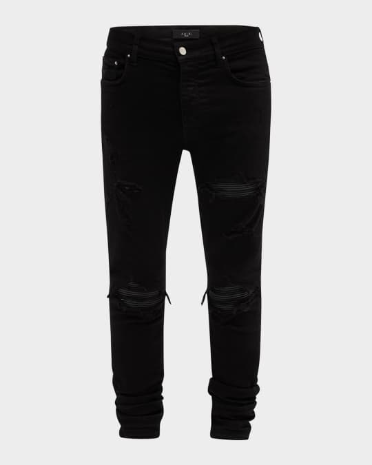 Amiri Men's MX1 Destroyed Skinny Jeans Neiman Marcus