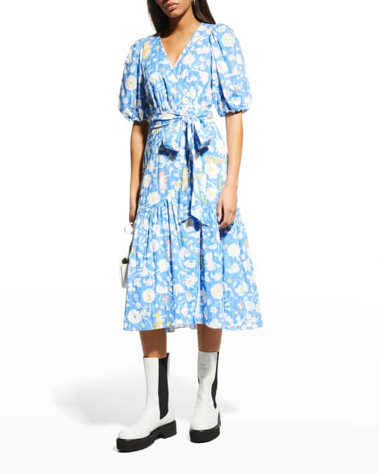 diane von furstenberg blue and white wrap dress Diane von Furstenberg