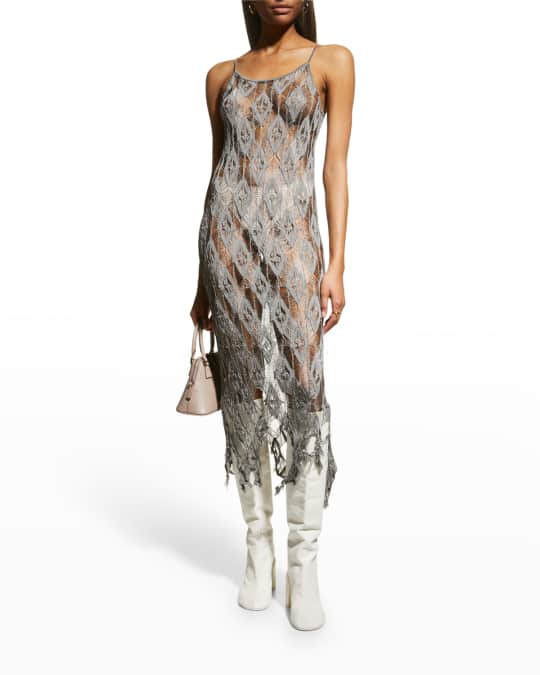 【関税＆送料込み】Maison Margiela Midi Dress MM6 Maison Margiela logo-print Midi Dress | Black | FARFETCH