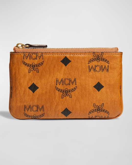 MCM Visetos Original Zip Wallet | Neiman Marcus