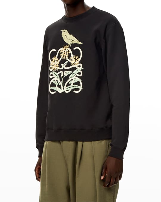 Loewe Men's Herbarium Anagram Sweatshirt | Neiman Marcus