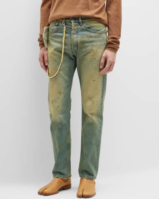 【人気投票 1~37位】ハイブランド人気ランキング！ Dirty Men's Margiela Maison Wash Neiman | Jeans Straight-Leg パンツ