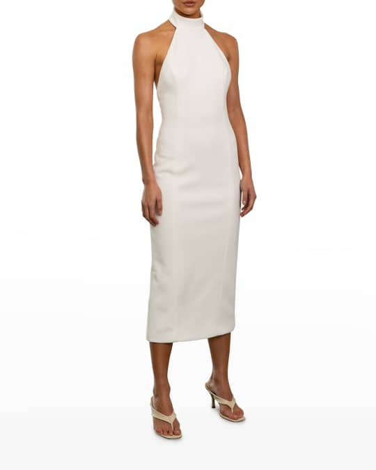 Misha Nahla Midi Halter Dress Neiman Marcus