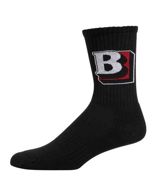 Burberry Men's B Logo Sport Socks | Neiman Marcus